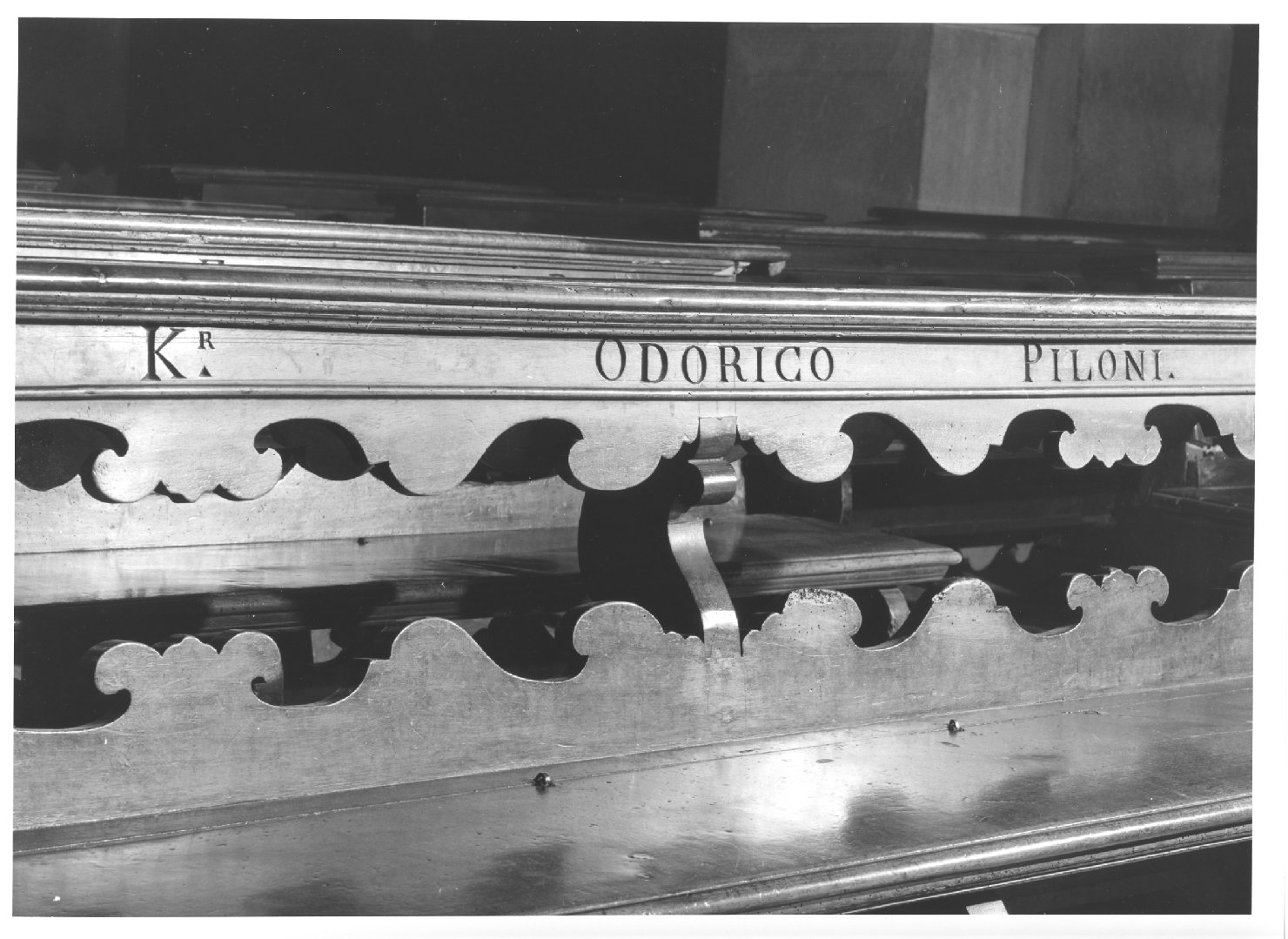 banco da chiesa - ambito veneto (sec. XVIII)