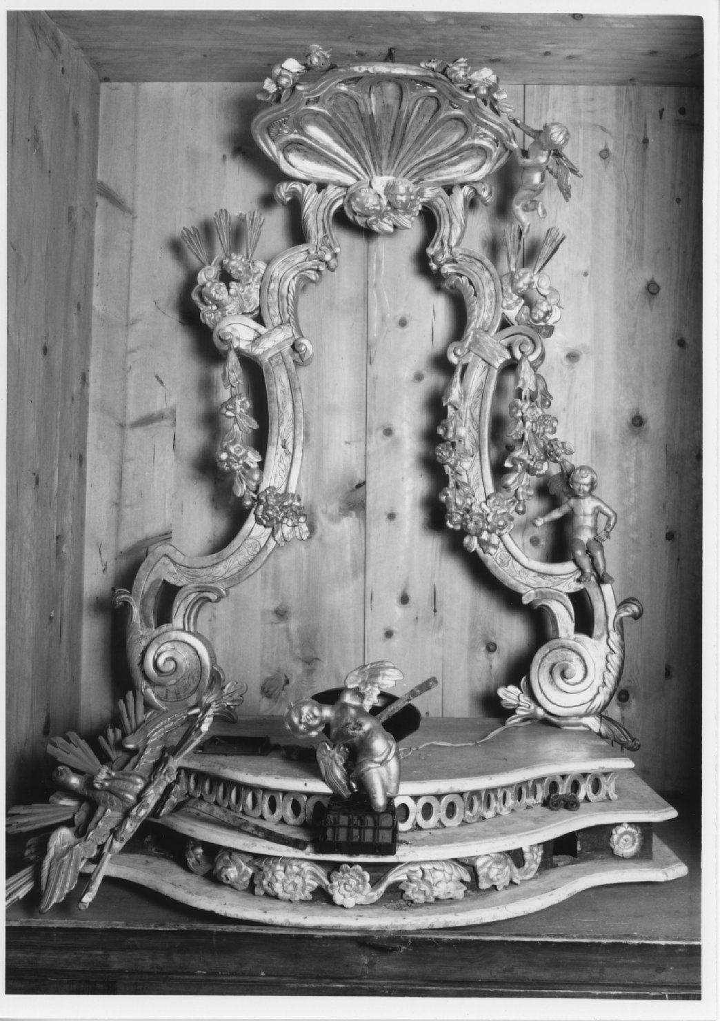 tronetto per esposizione eucaristica - ambito veneto (sec. XIX)