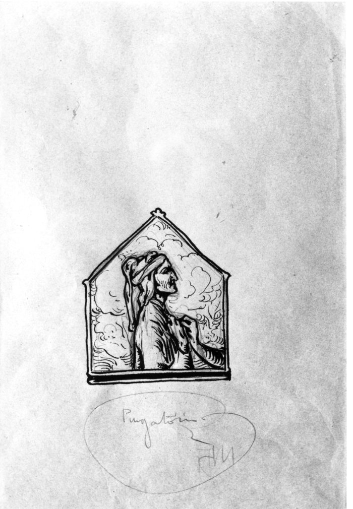 Dante Alighieri (disegno) di Martini Alberto (sec. XX)