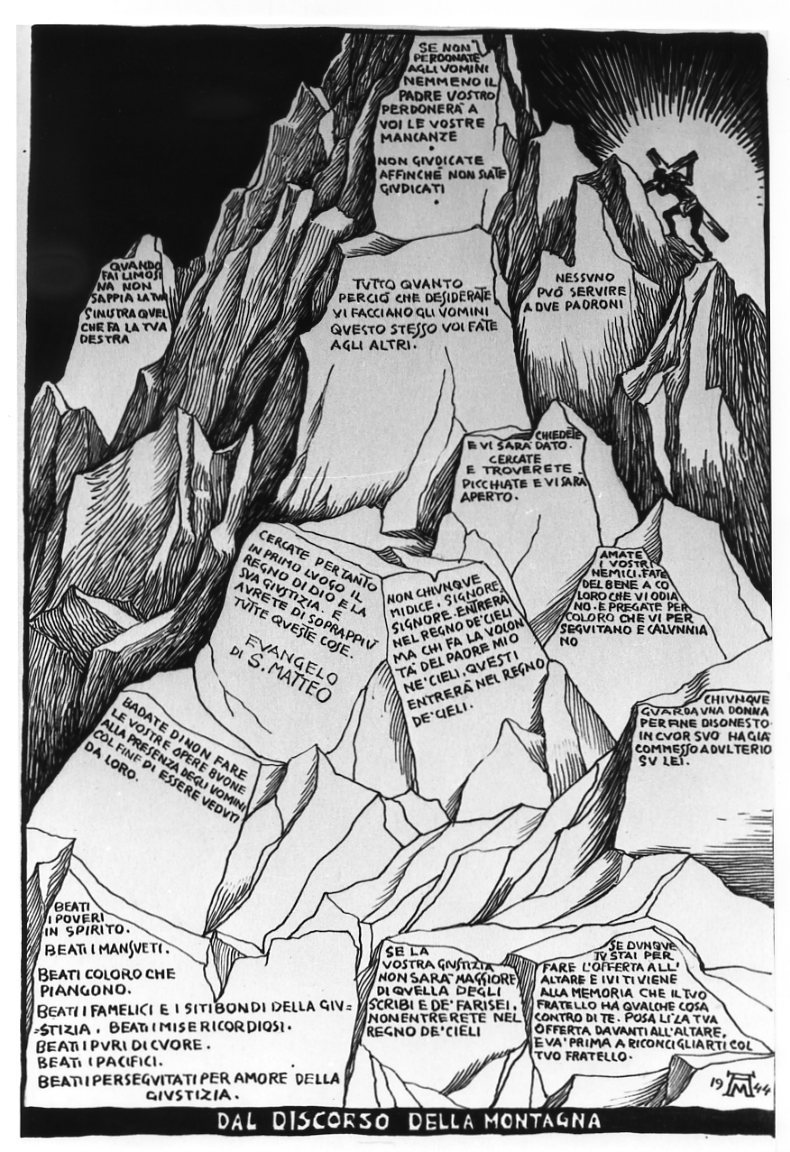 Dal discorso della montagna allegoria del Discorso della Montagna Dal discorso della montagna allegoria del Discorso della Montagna