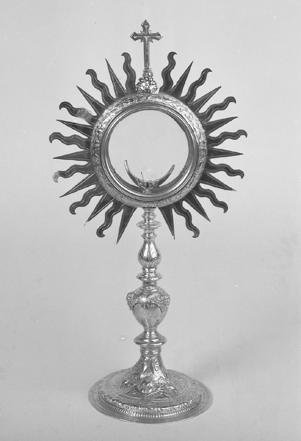 reliquiario - a ostensorio - ambito veneto (secc. XIX/ XX)