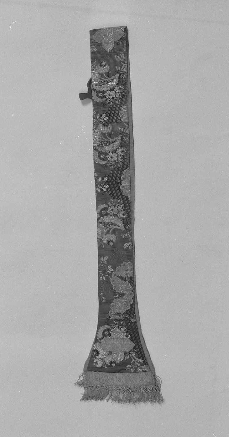 stola, elemento d'insieme - ambito veneto (secc. XVIII/ XIX)