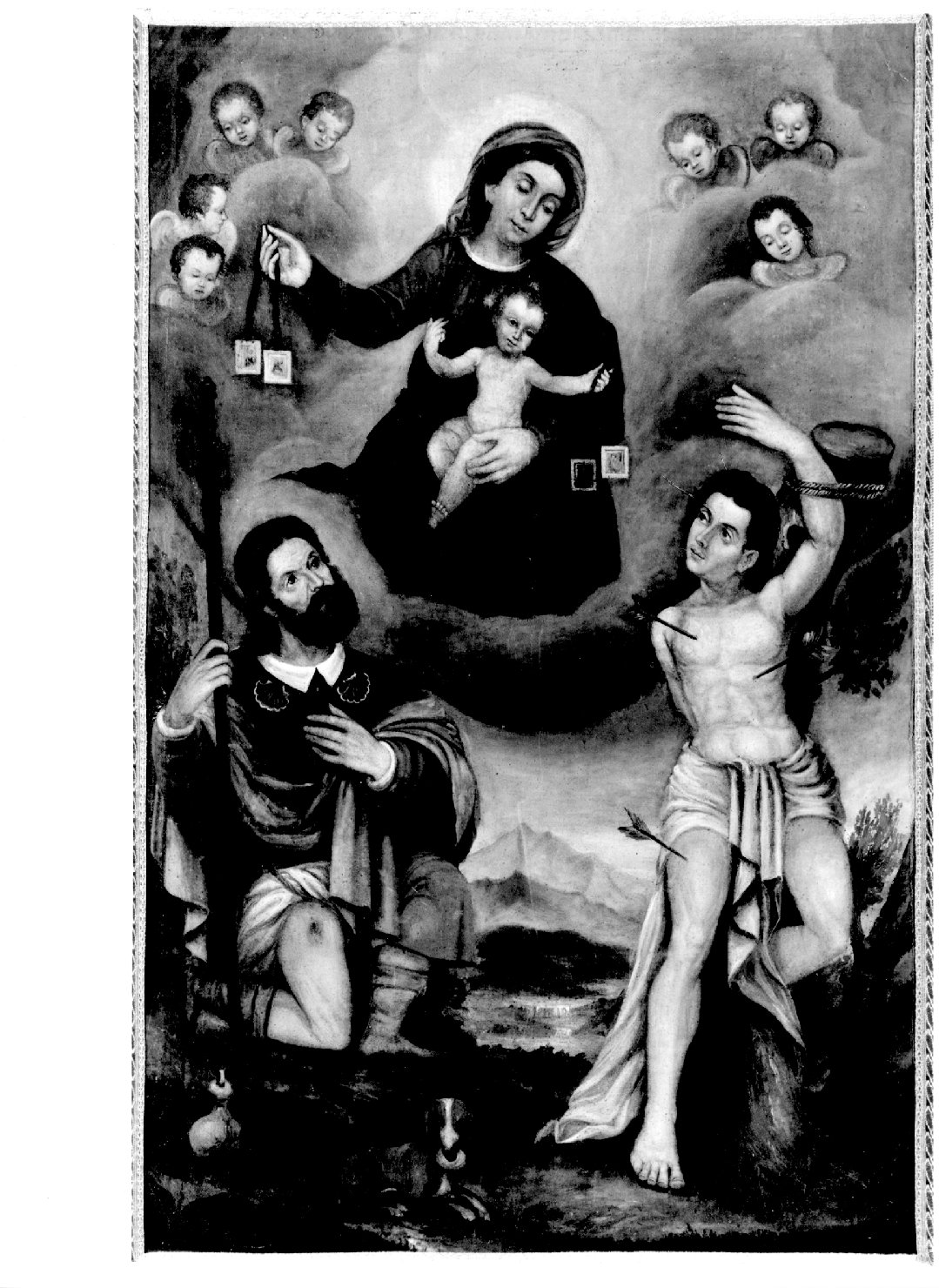 stendardo processionale - ambito veneto (fine/inizio secc. XVII/ XVIII)