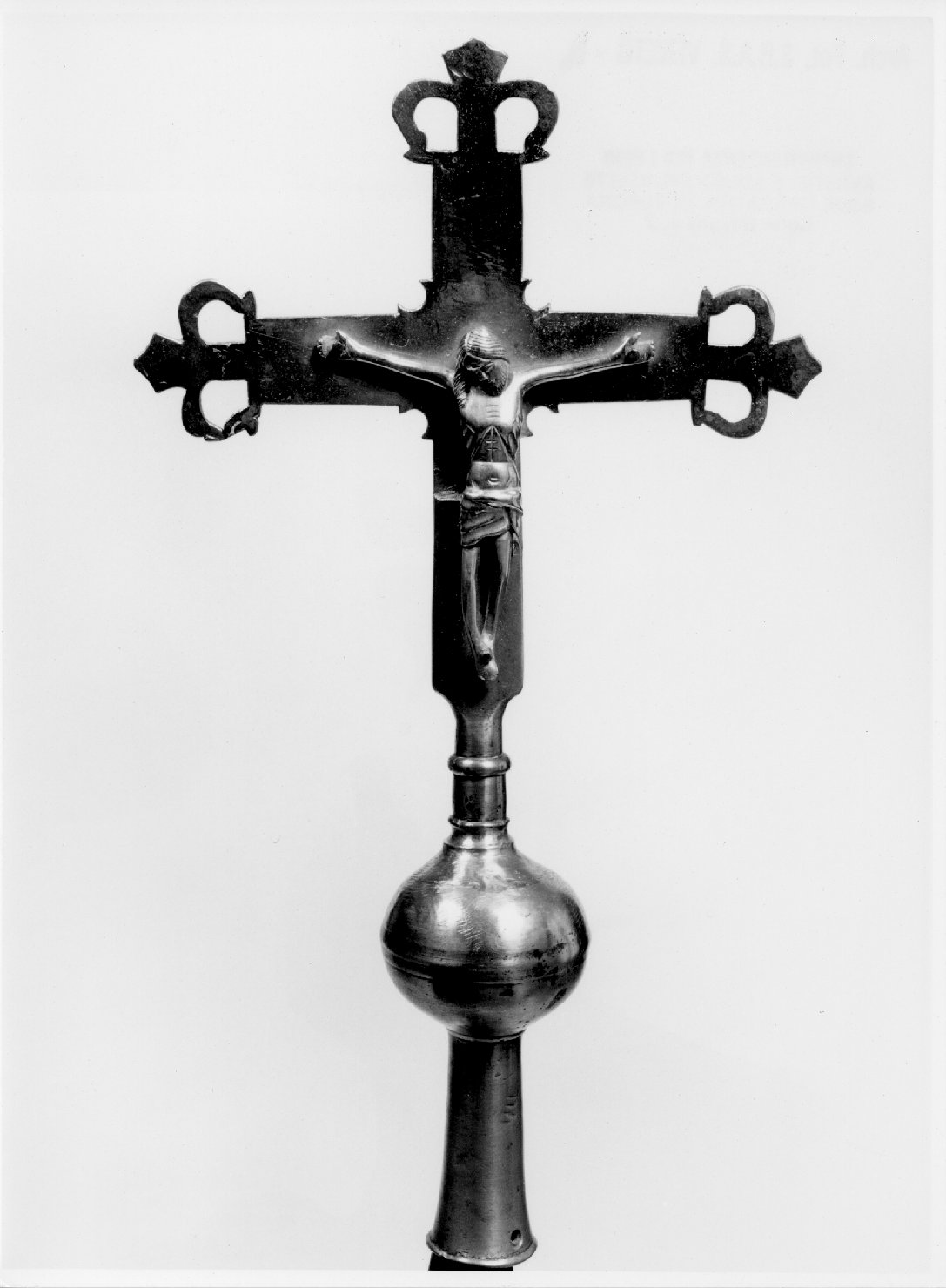 croce processionale - ambito veneto (fine/inizio secc. XIII/ XIV)