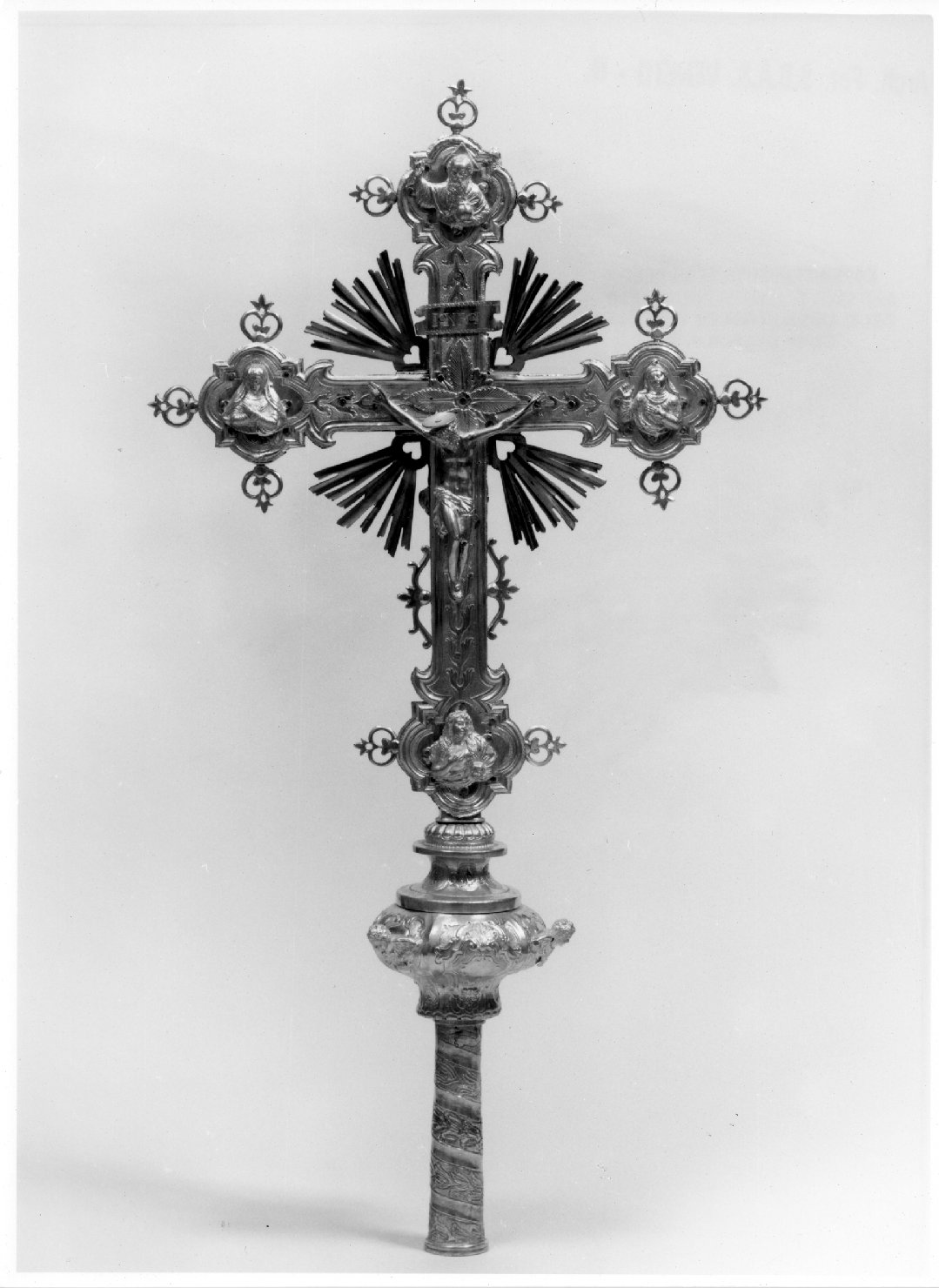 croce processionale - ambito veneto (metà sec. XIX)