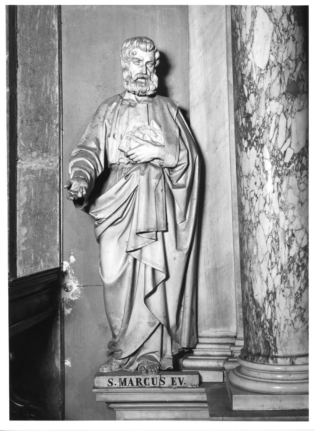 San Marco Evangelista (statua) di Panciera Valentino detto Besarel (seconda metà sec. XIX)