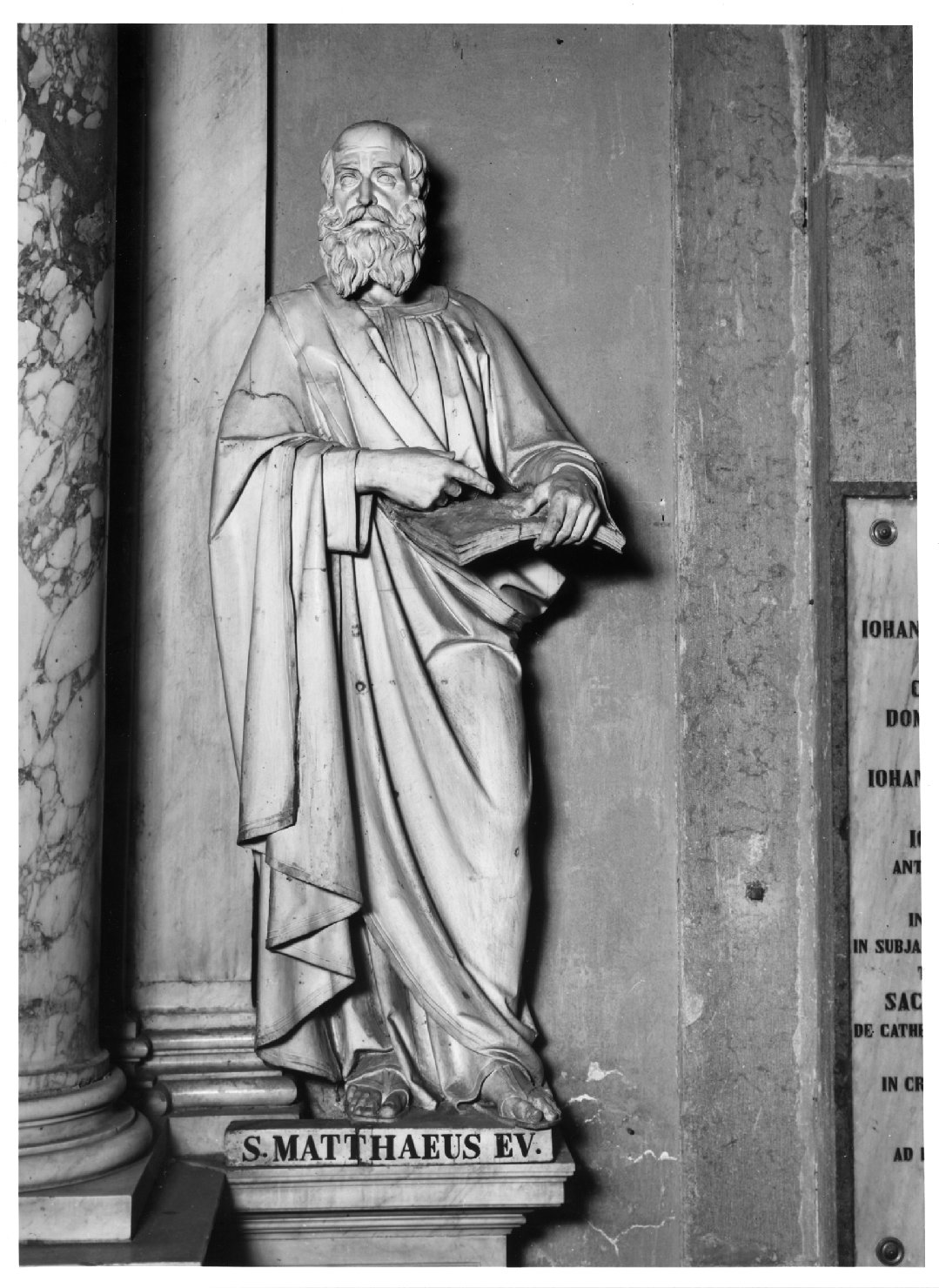San Matteo Evangelista (statua) di Panciera Valentino detto Besarel (seconda metà sec. XIX)