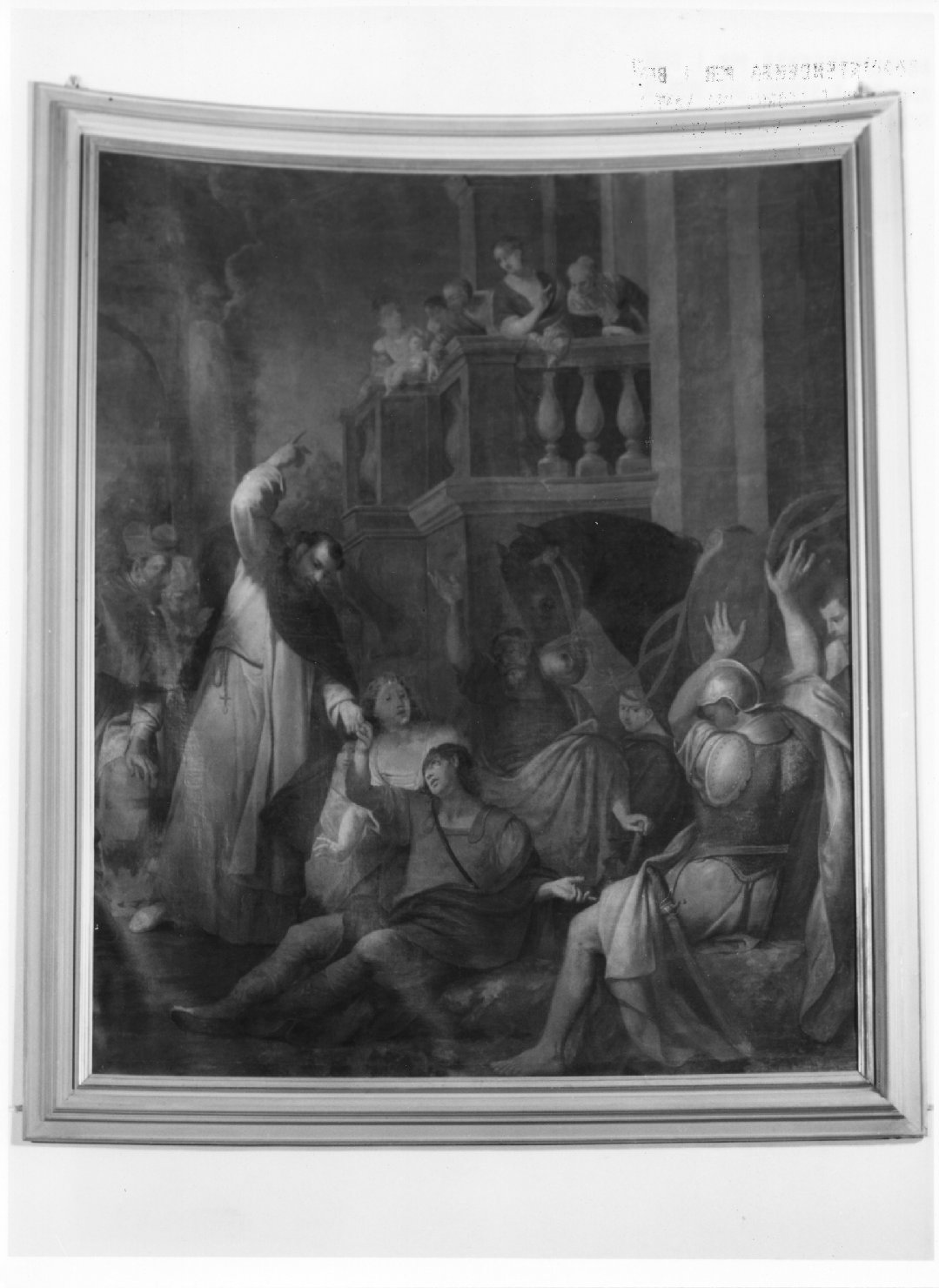 miracolo di San Domenico (dipinto) di Lazzarini Gregorio (primo quarto sec. XVIII)