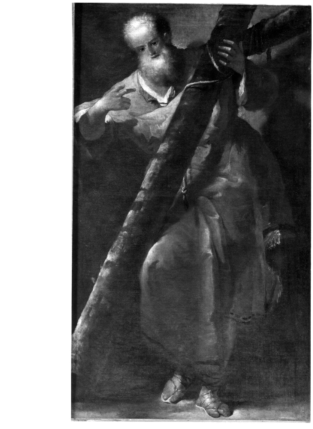 Sant' Andrea apostolo (dipinto) di Grappinelli Flaminio - ambito veneto (secondo quarto sec. XVIII)