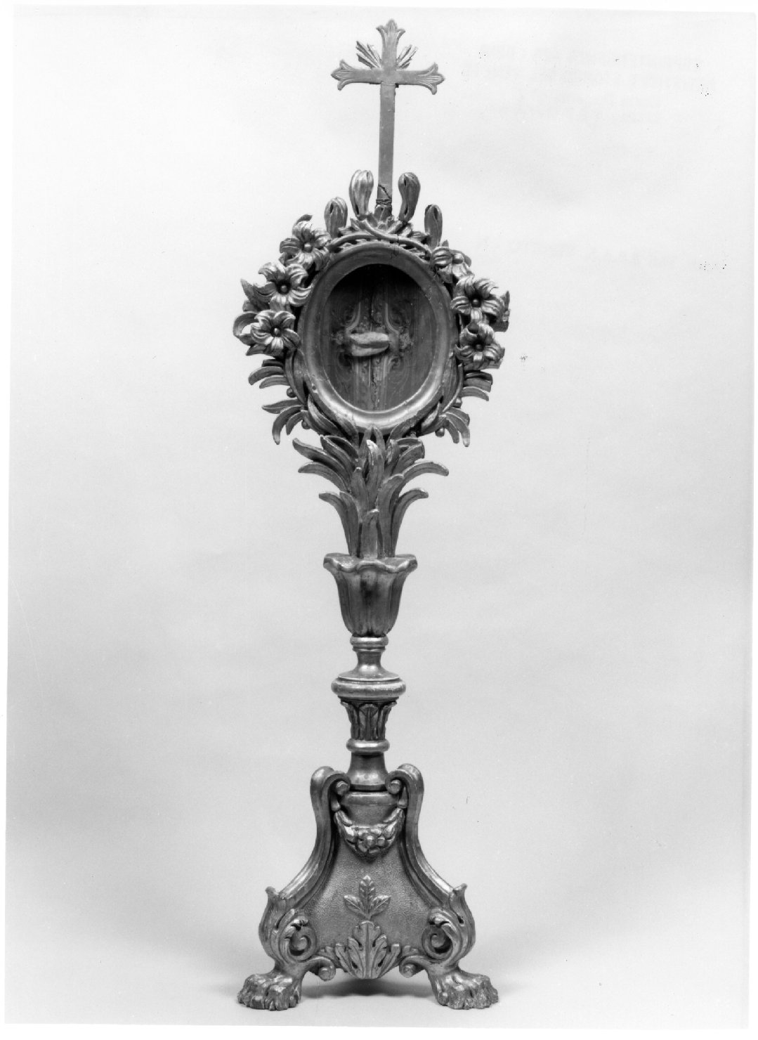 reliquiario - a ostensorio, serie - ambito veneto (seconda metà sec. XIX)