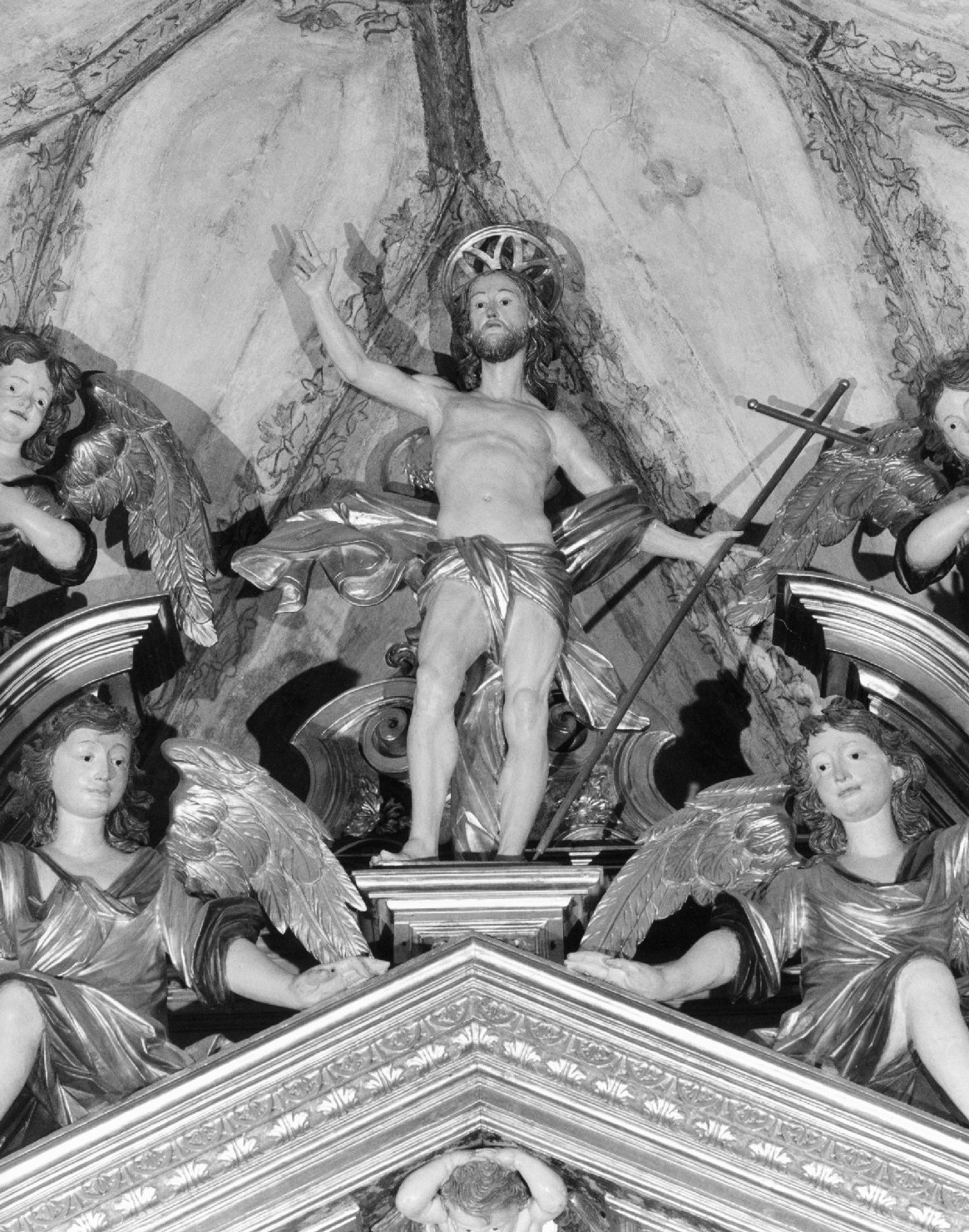 Cristo redentore benedicente (scultura) di Brustolon Andrea, Brustolon Paolo - ambito bellunese (sec. XVIII)