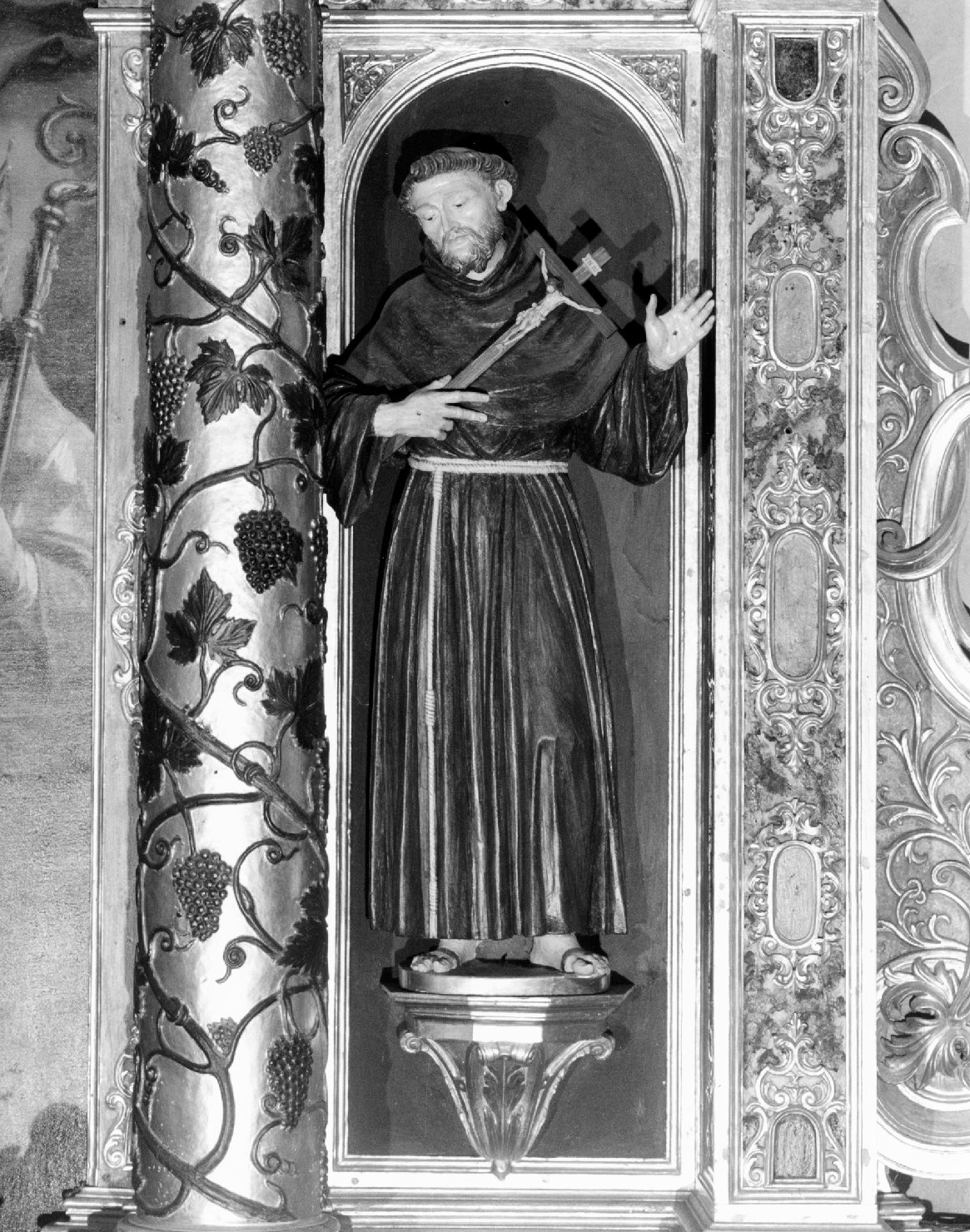 San Francesco D'Assisi (scultura) di Brustolon Andrea, Brustolon Paolo - ambito bellunese (sec. XVIII)