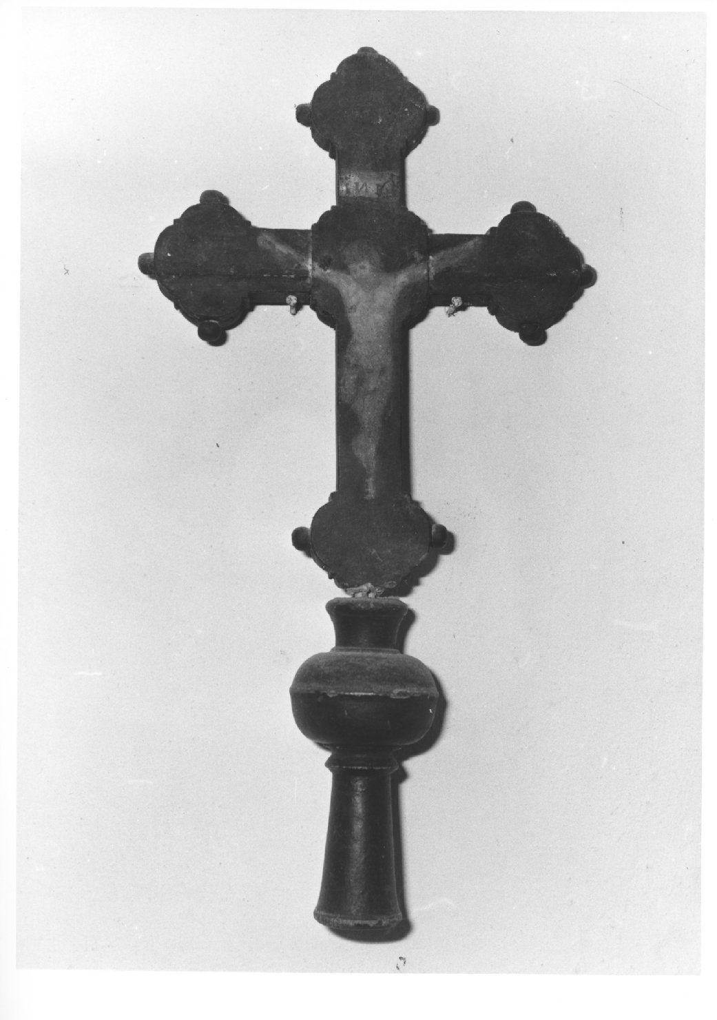 croce processionale - ambito veneto (fine/inizio secc. XVII/ XVIII)