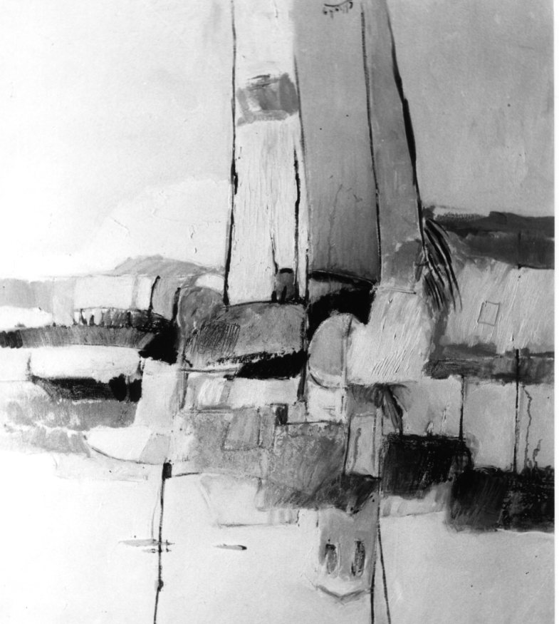 Magia di Oderzo, paesaggio (dipinto) di Cheula Roberto (sec. XX)