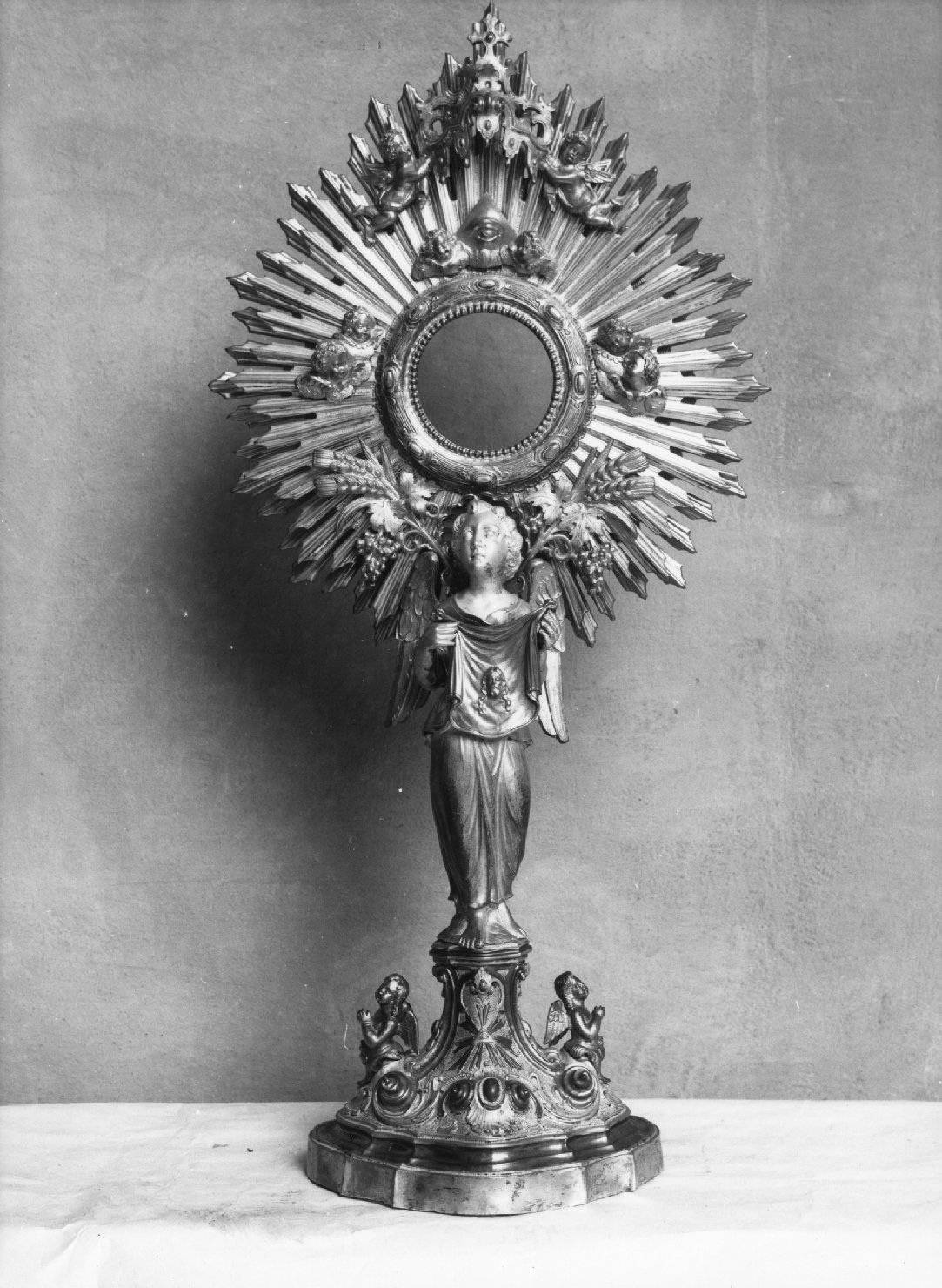 ostensorio - a raggiera - ambito veneto (secc. XIX/ XX)