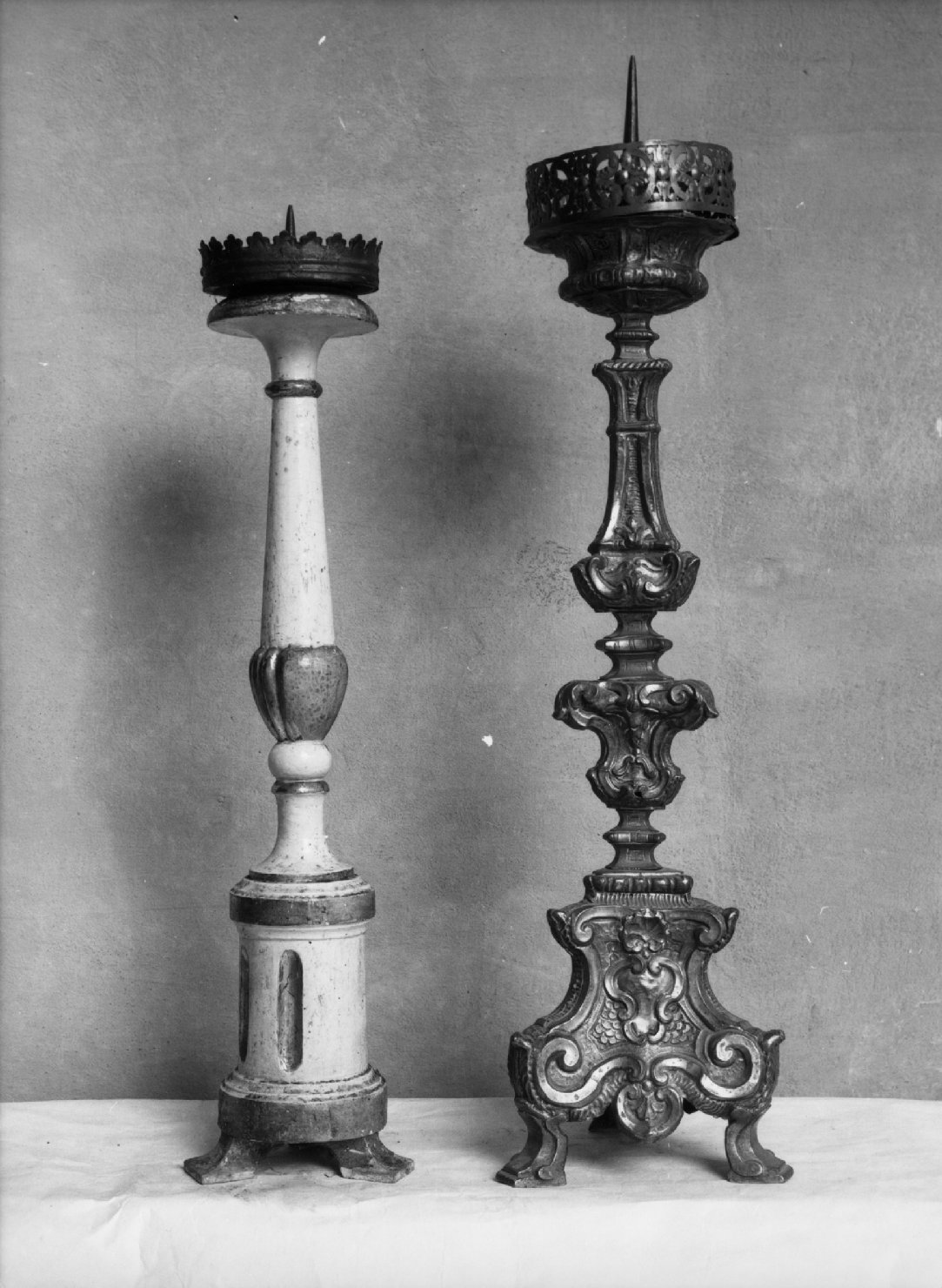 candeliere d'altare - ambito veneto (inizio sec. XIX)