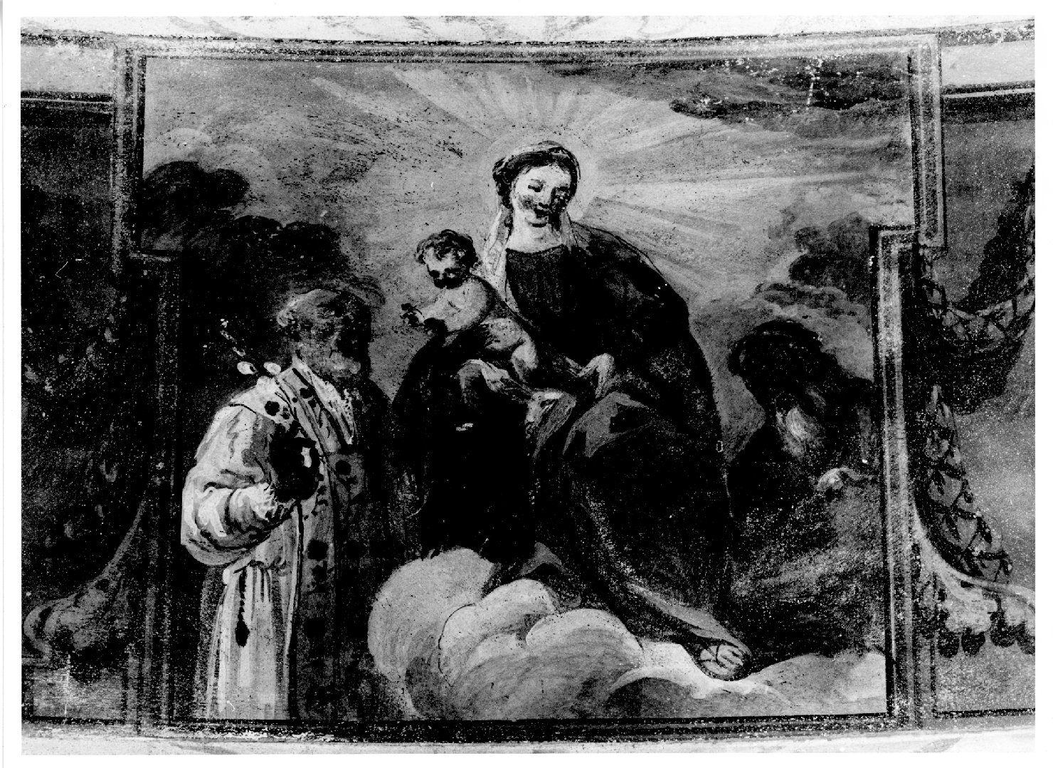 Madonna con Bambino tra San Giuseppe e San Filippo Neri (dipinto) - ambito bellunese (secc. XVIII/ XIX)