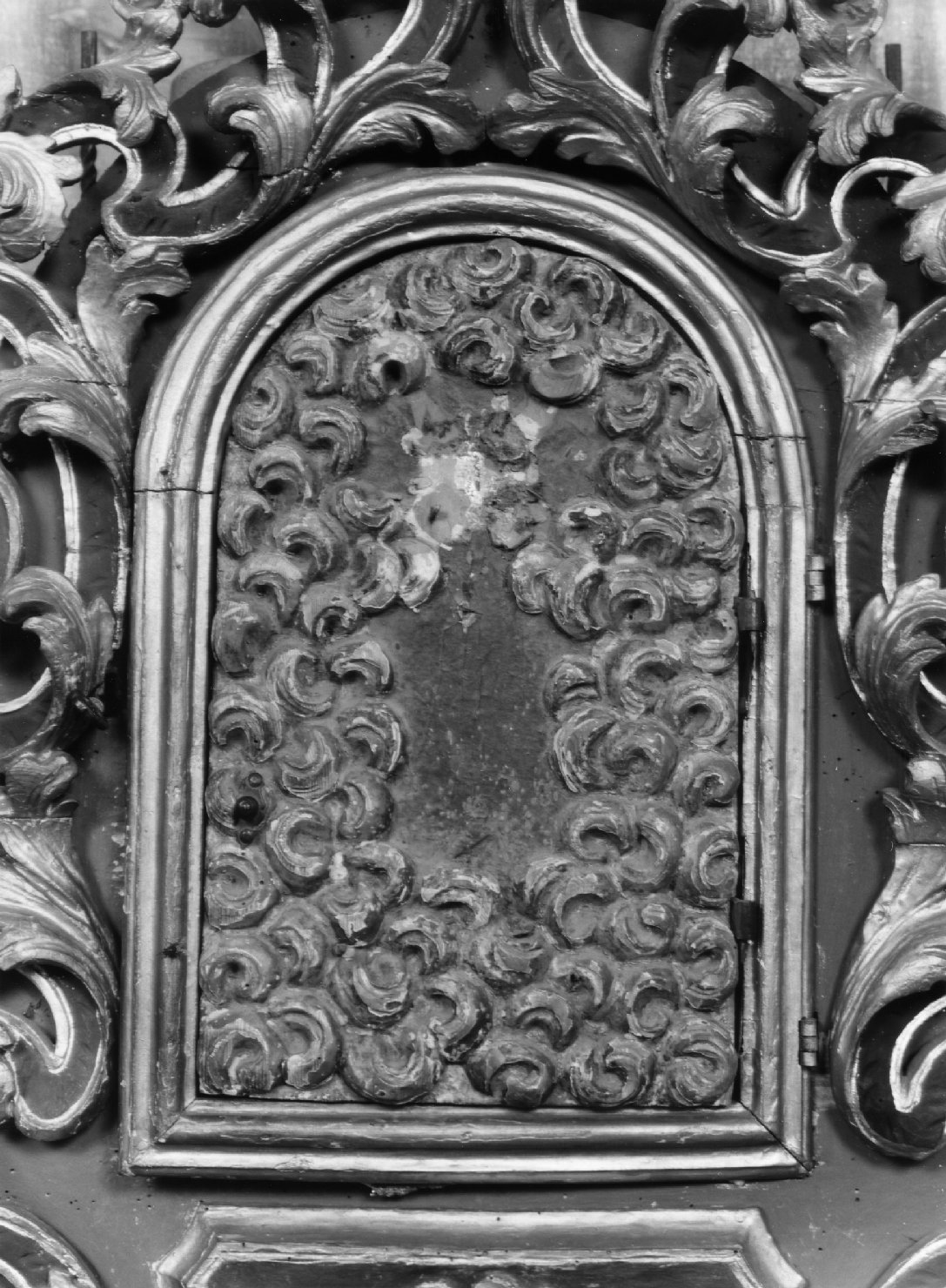 sportello di tabernacolo, elemento d'insieme - manifattura altoatesina (sec. XVII)