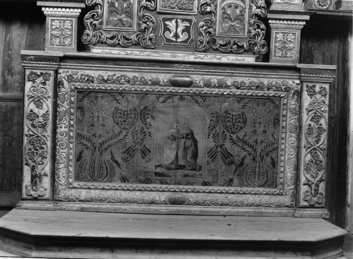 cornice, elemento d'insieme - manifattura altoatesina (sec. XVII)