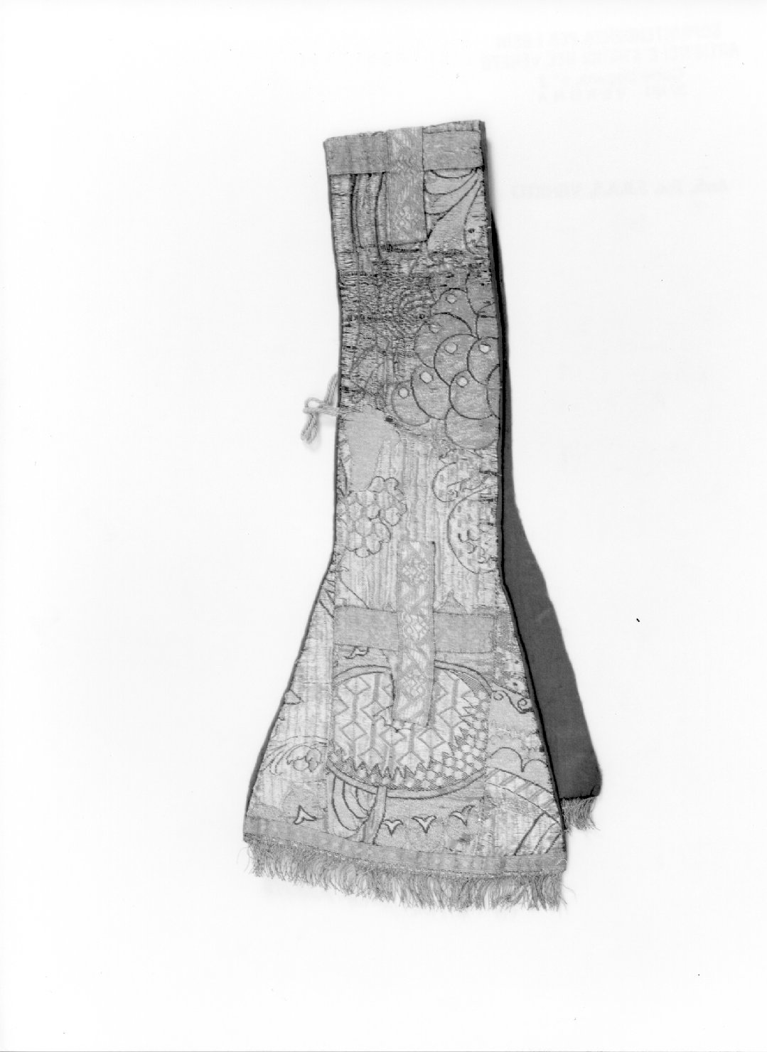 manipolo, elemento d'insieme - ambito veneto (primo quarto sec. XVIII)