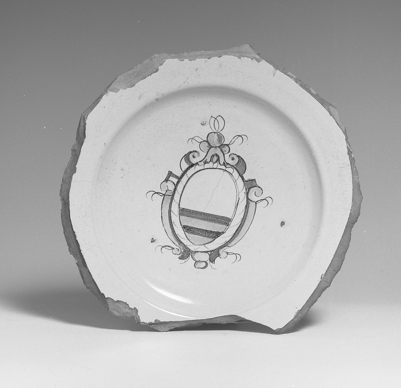 piatto, frammento - ambito veneto (fine sec. XVI)