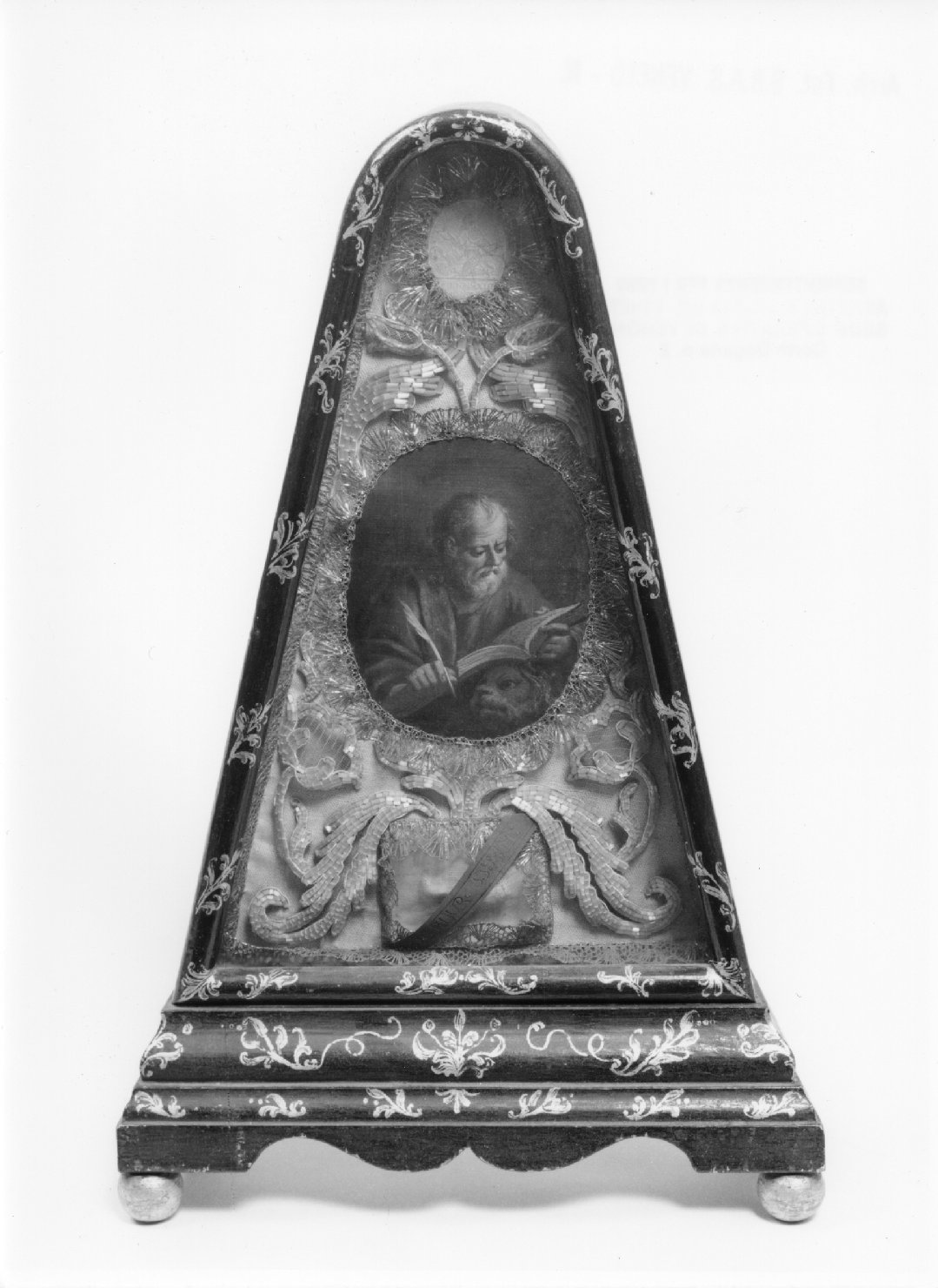 reliquiario - a tabella - ambito veneto (sec. XVIII)