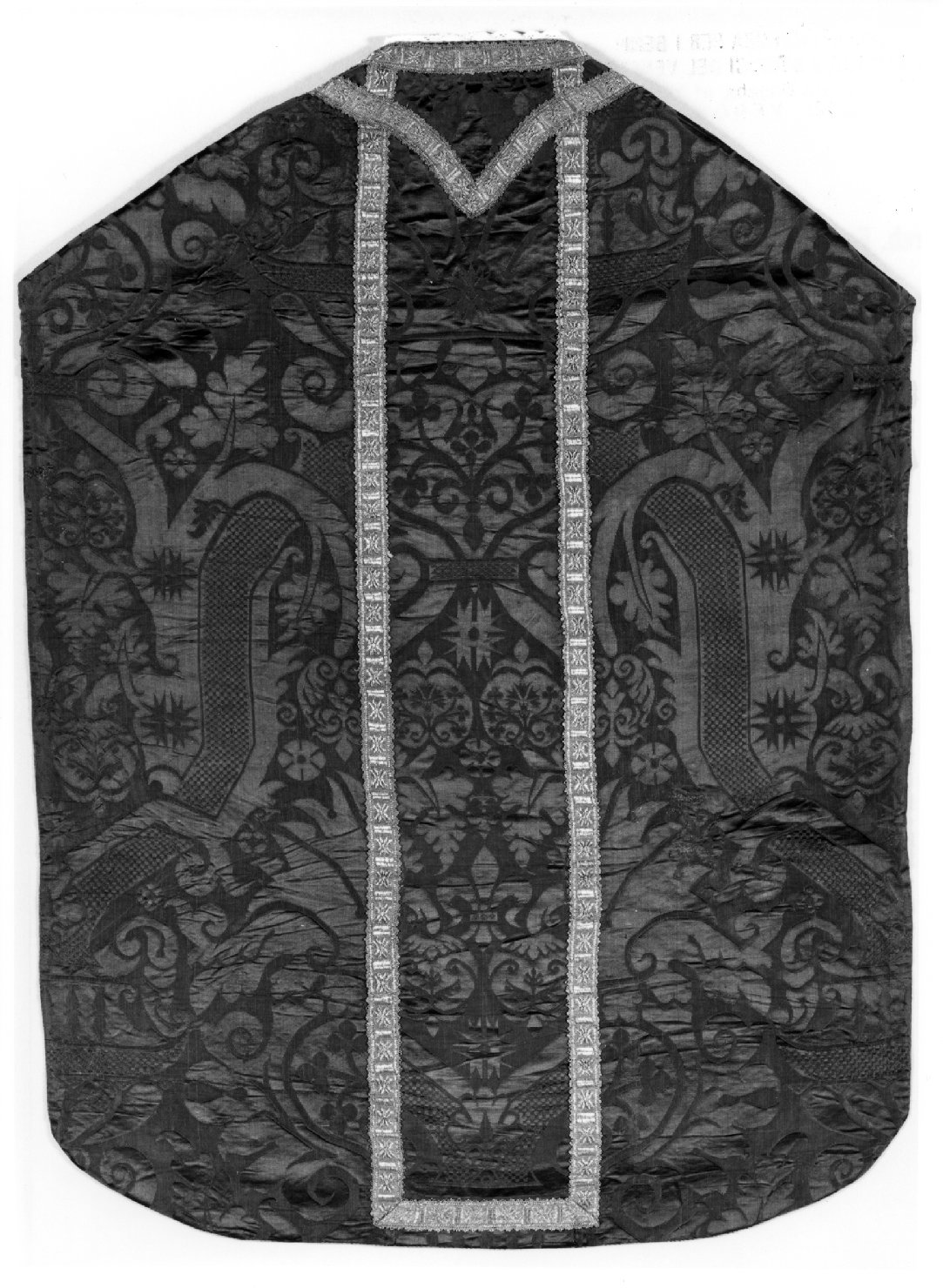 pianeta, elemento d'insieme - manifattura veneta (fine/inizio secc. XVI/ XVII)