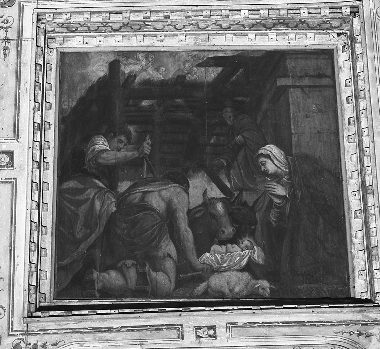 adorazione dei pastori (dipinto) di Vecellio Cesare (e aiuti) (sec. XVI)