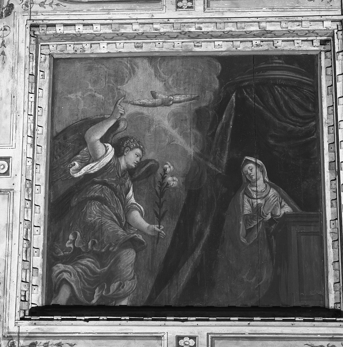 Annunciazione (dipinto) di Vecellio Cesare (e aiuti) (sec. XVI)