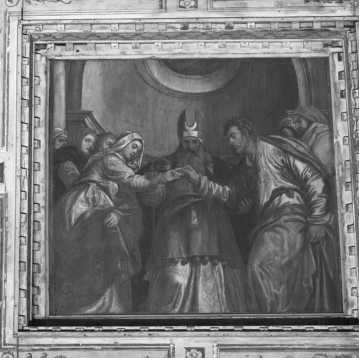 presentazione di Maria Vergine al Tempio (dipinto) di Vecellio Cesare (e aiuti) (sec. XVI)