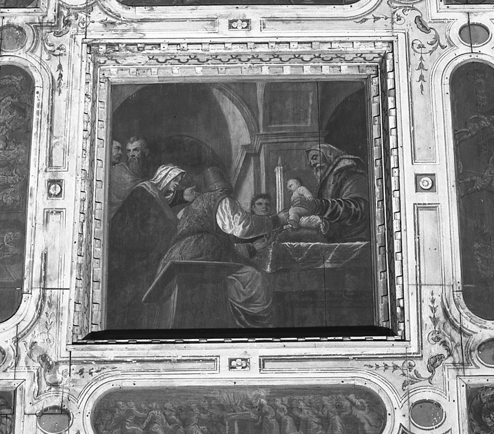 circoncisione di Gesù Bambino (dipinto) di Vecellio Cesare (e aiuti) (sec. XVI)