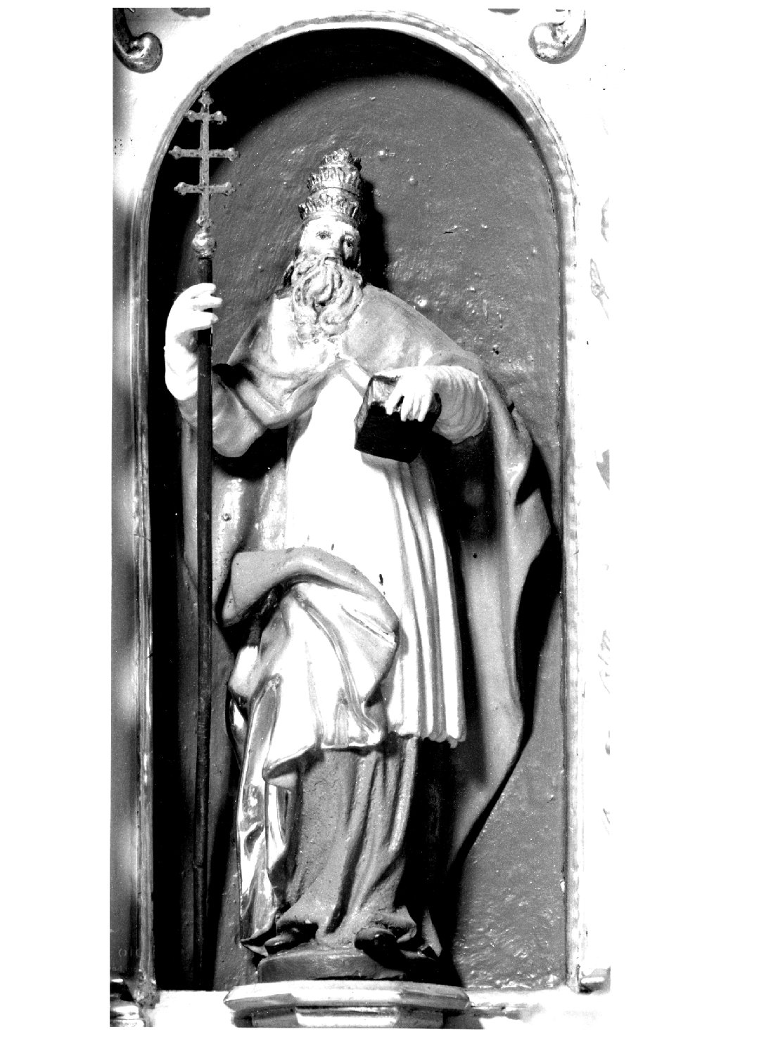 San Gregorio Magno (statuetta) - ambito veneto (seconda metà sec. XVIII)