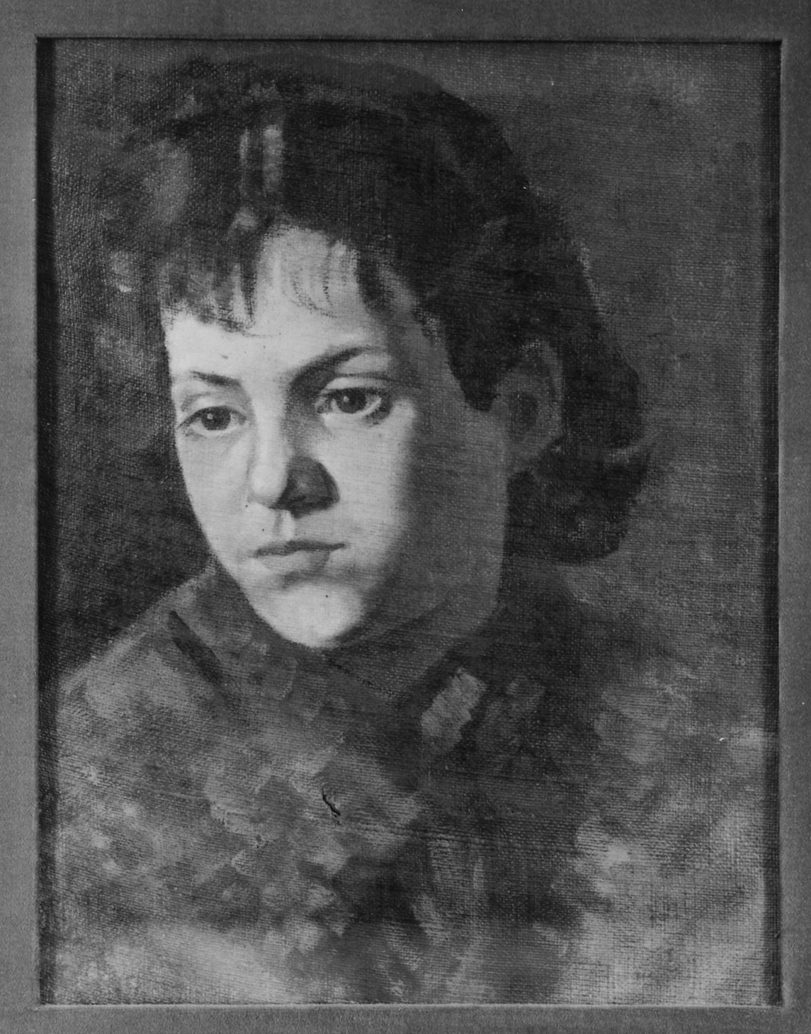 ritratto di fanciulla (dipinto) di Da Molin Oreste (ultimo quarto sec. XIX)