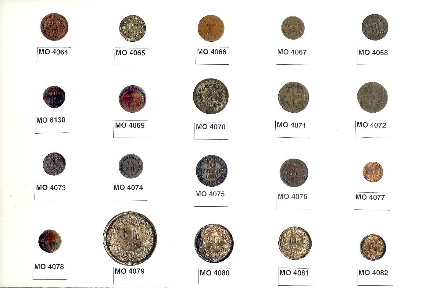 moneta - bottega svizzera (sec. XVIII d.C)