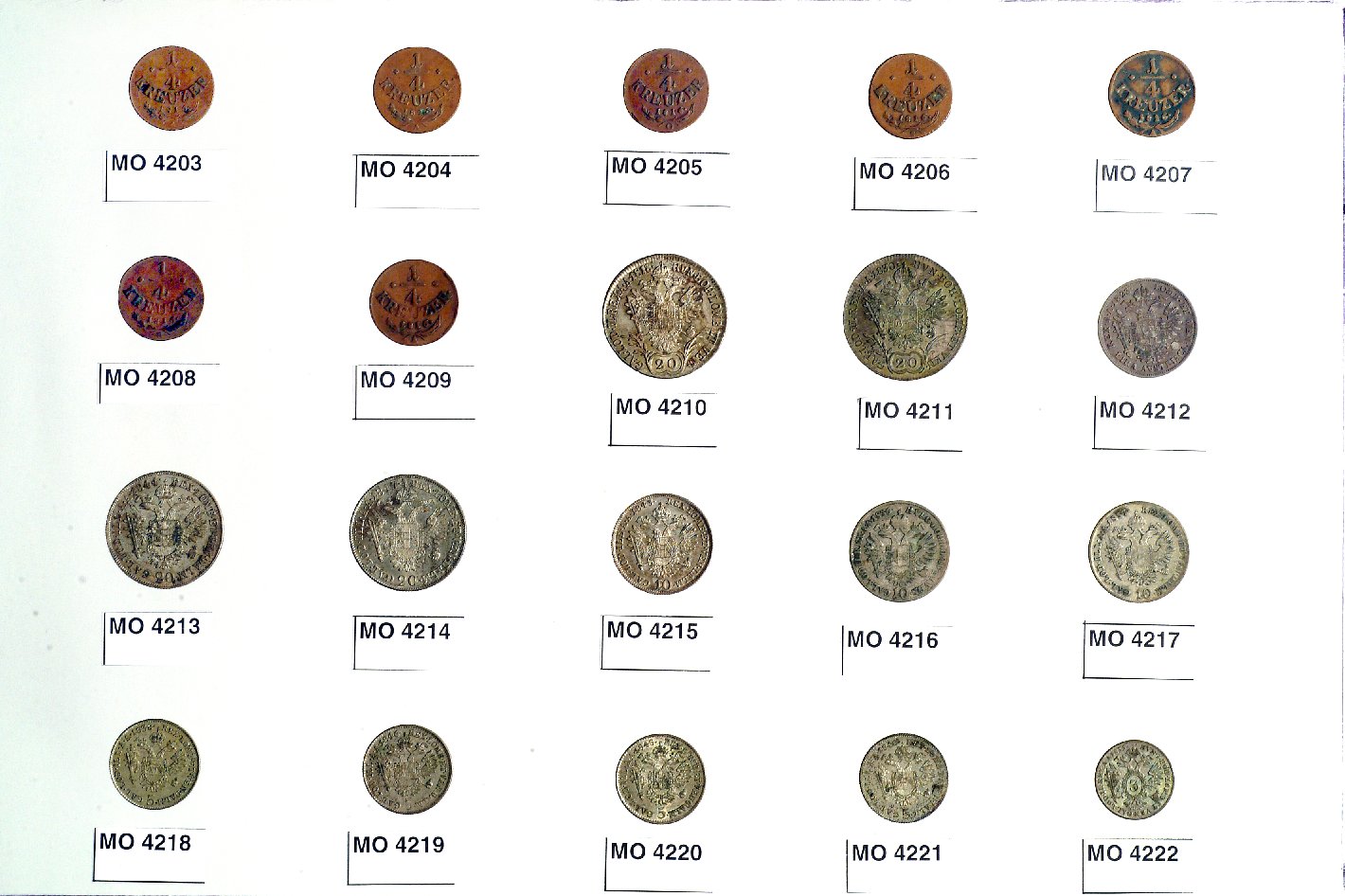 moneta - bottega austriaca (sec. XIX d.C)