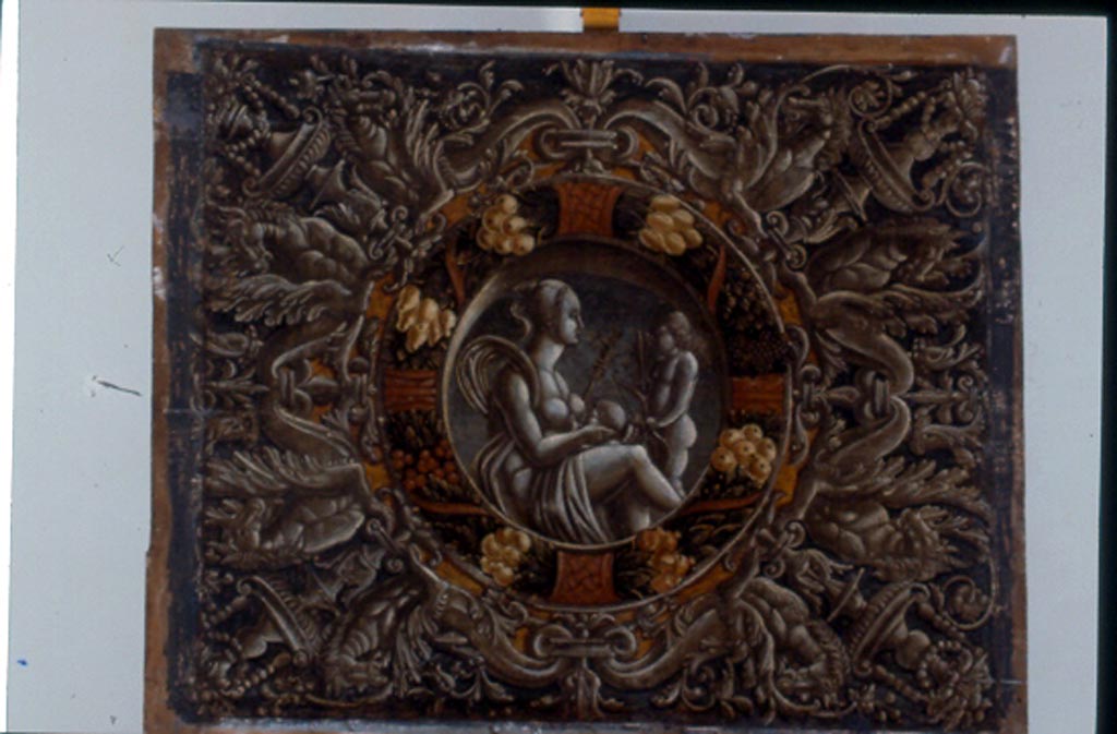 Venere e Cupido (decorazione pittorica, elemento d'insieme) di Falconetto Giovanni Maria (attribuito) (inizio sec. XVI)