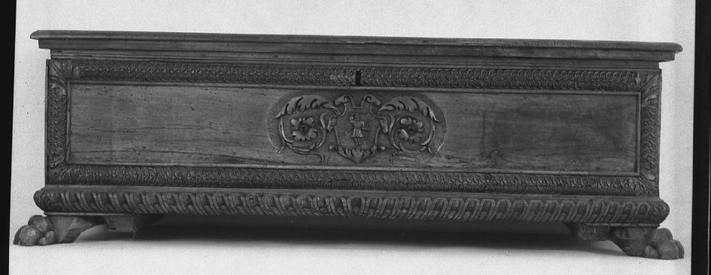 cassone, opera isolata - bottega italiana (sec. XVII)