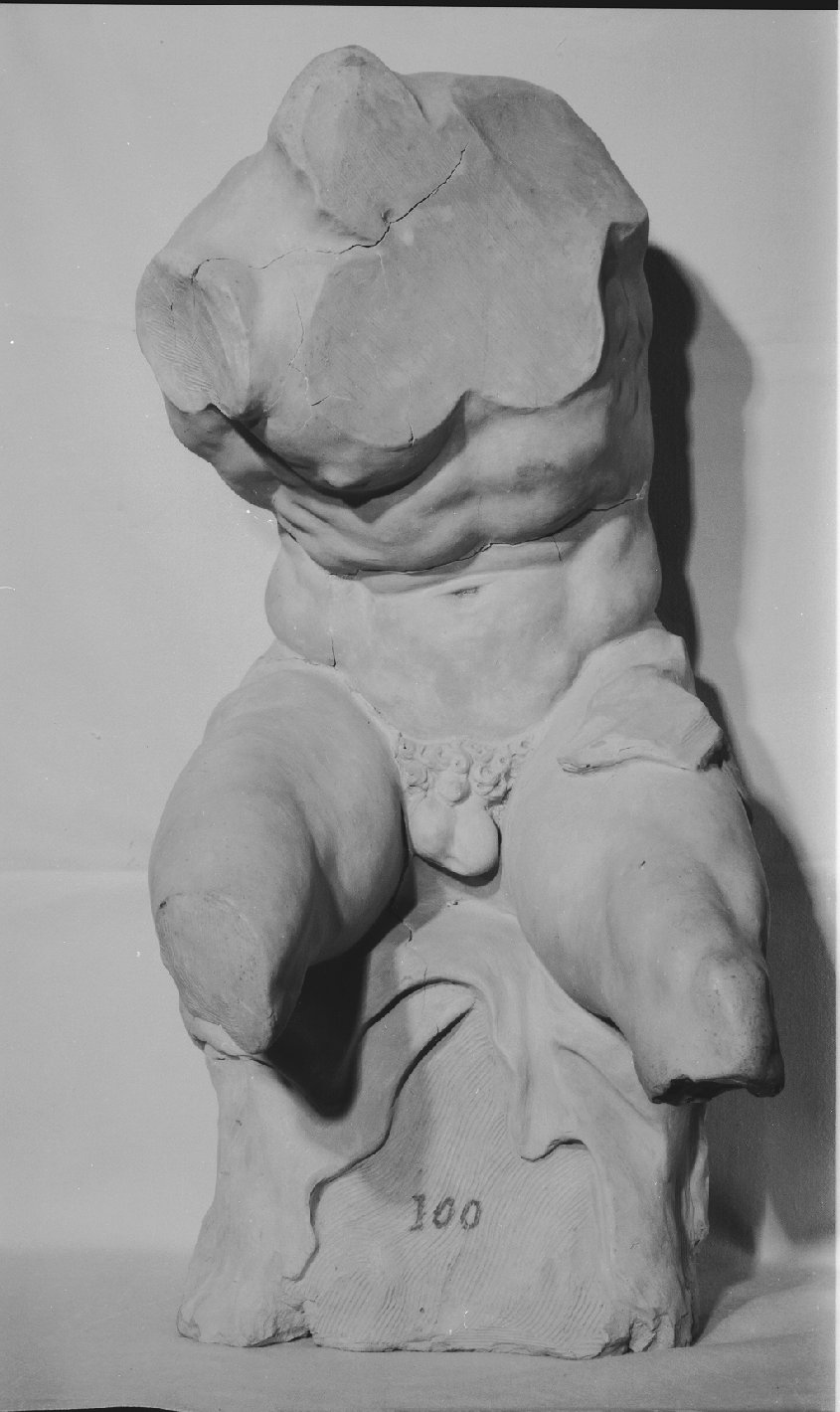 Torso del Belvedere, figura maschile seduta (scultura, opera isolata) di Rusconi Camillo (secc. XVII/ XVIII)