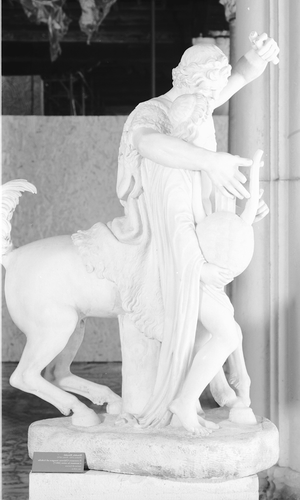 Achille educato da Chirone (statua, opera isolata) di Rinaldi Rinaldo (terzo quarto sec. XIX)
