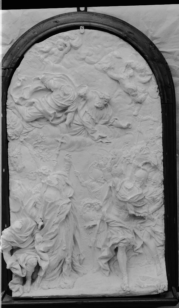 Attila flagellum Dei, battaglia tra Romani e Unni (rilievo, opera isolata) di Algardi Alessandro (secc. XVI/ XVII)