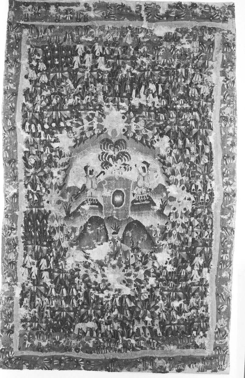 motivi decorativi vegetali (arazzo, opera isolata) - manifattura fiamminga (secc. XV/ XVI)