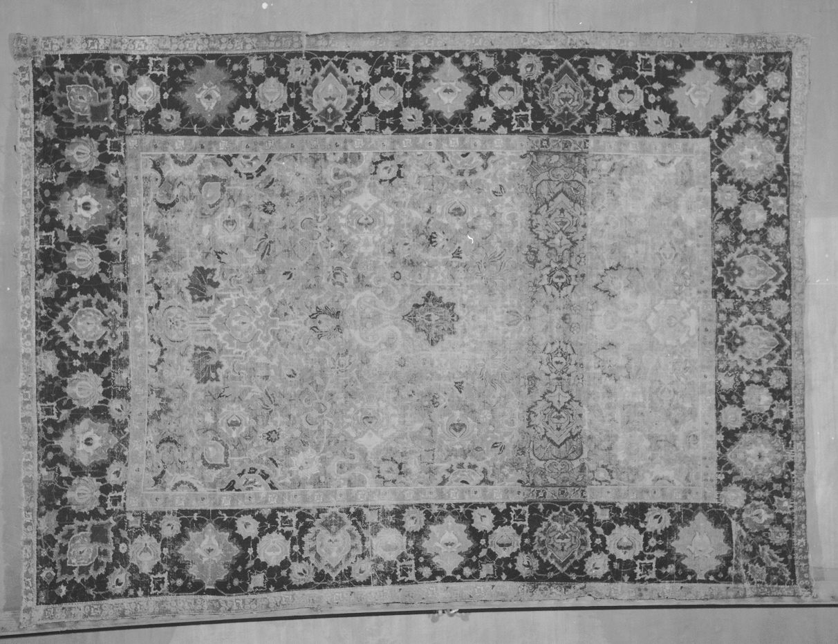 motivi decorativi floreali (tappeto, opera isolata) - manifattura persiana (sec. XVI)