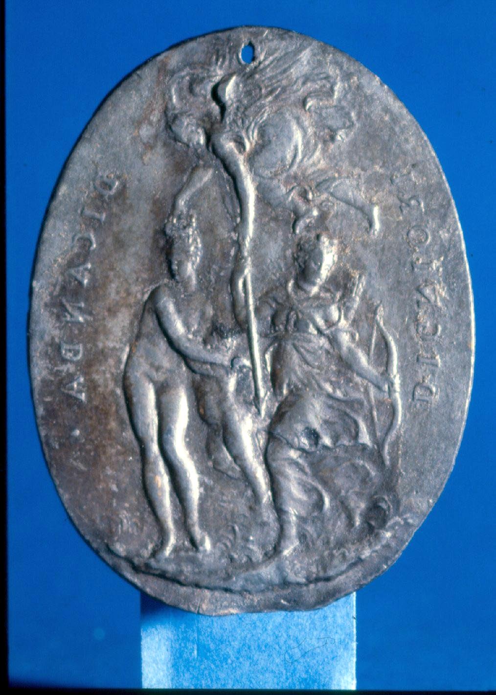 Vittoria di Venere su Diana (placchetta, opera isolata) - bottega Italia settentrionale (seconda metà sec. XVI)