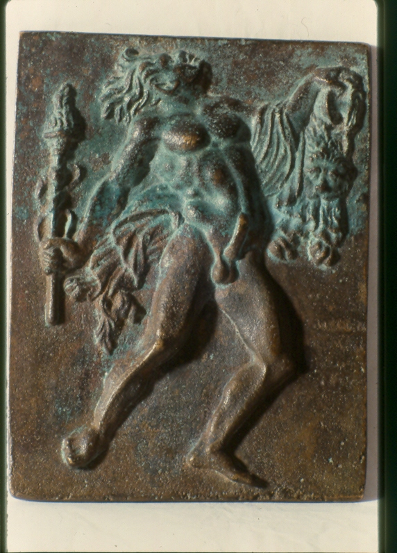 Ercole e il leone di Nemea (placchetta, opera isolata) - ambito Italia settentrionale (fine sec. XV)