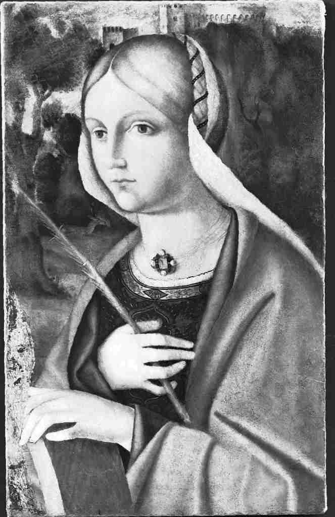 Santa Caterina d'Alessandria (dipinto, opera isolata) di Boccaccino Boccaccio (attribuito) (secc. XV/ XVI)