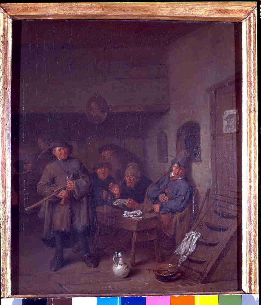 interno di osteria con figure (dipinto, opera isolata) di Van Heemskerck Egbert (sec. XVII)