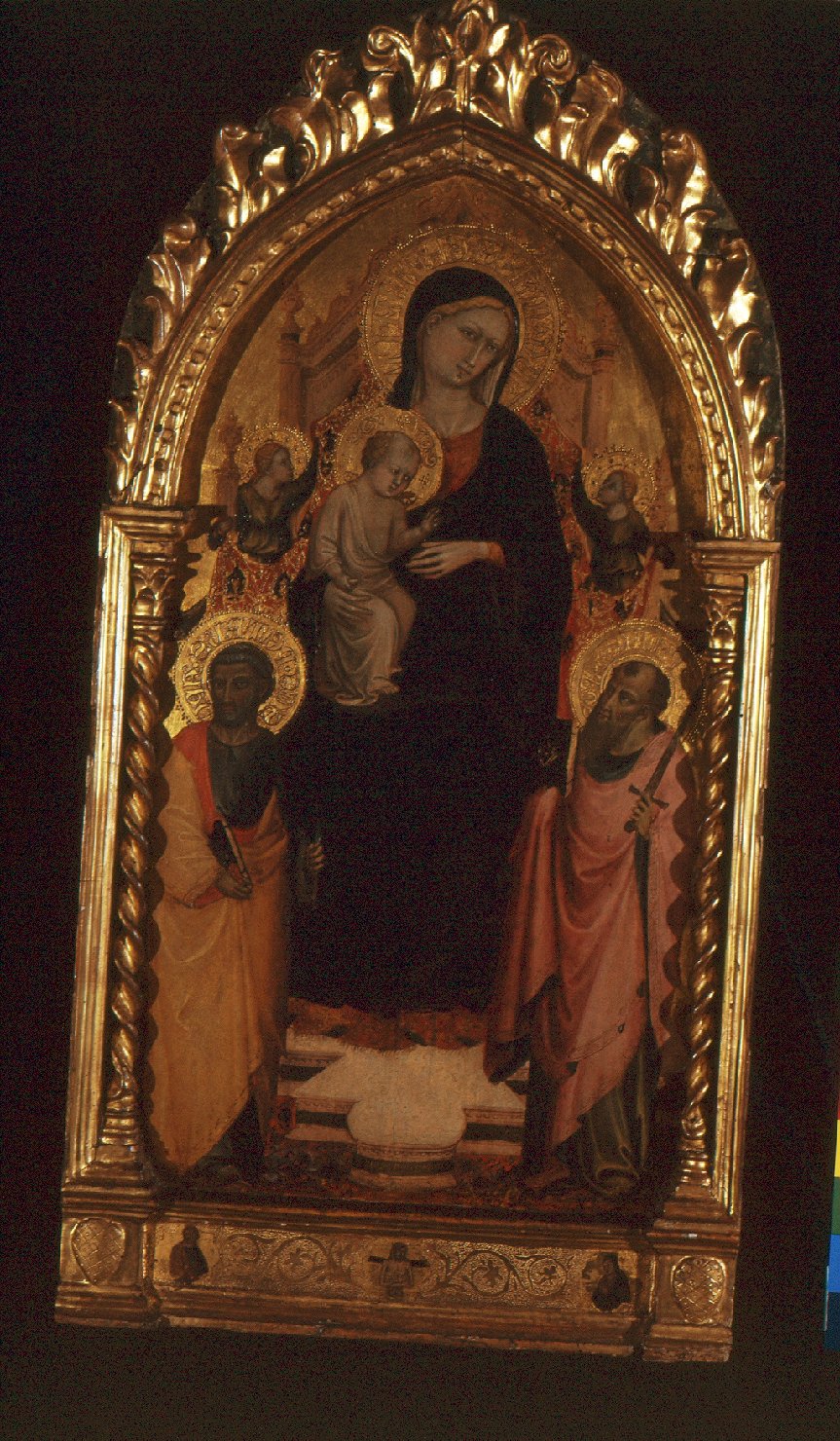 Madonna con Bambino in trono (dipinto, opera isolata) di Bicci di Lorenzo (secc. XIV/ XV)