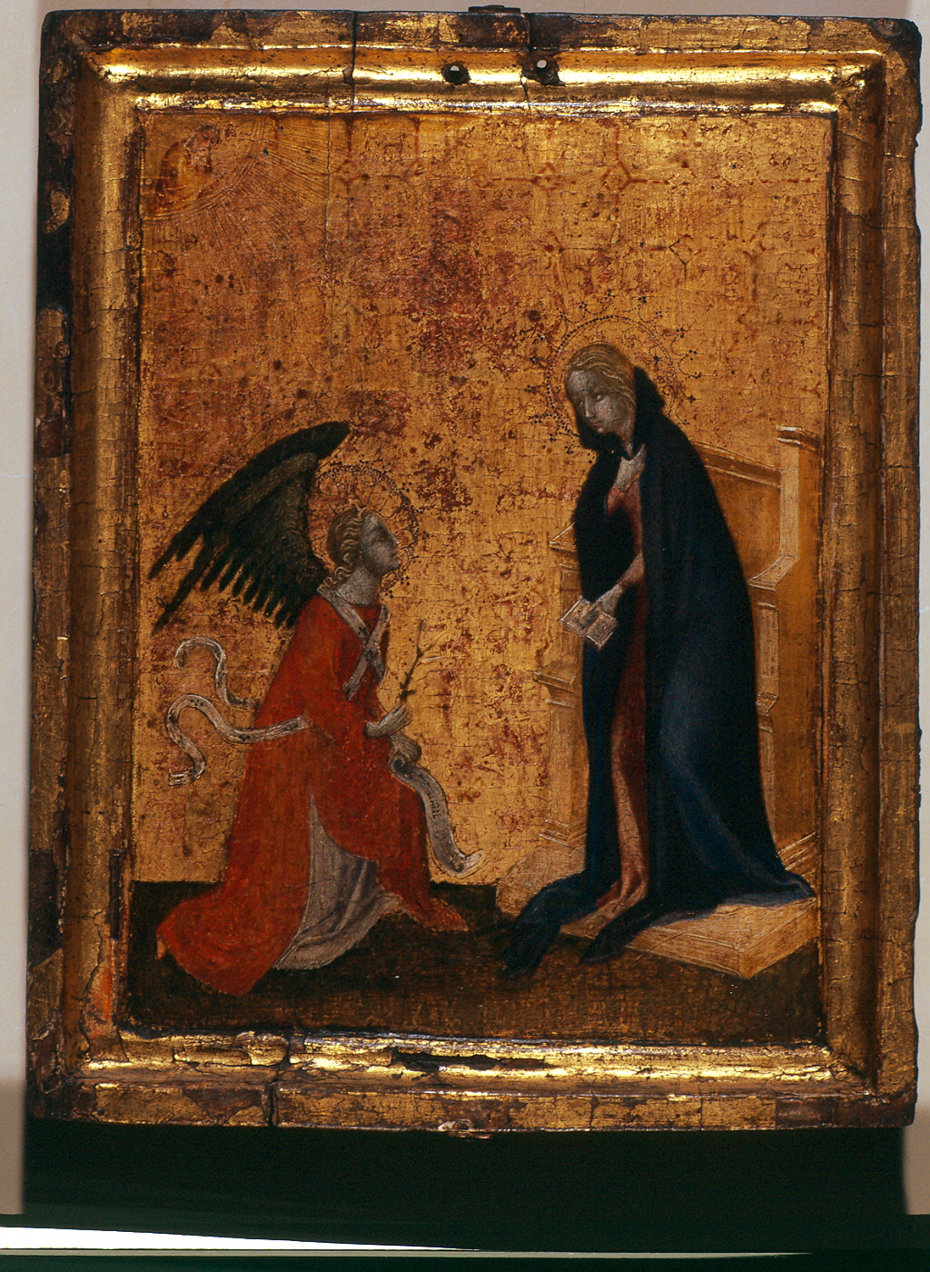 Annunciazione (dipinto, opera isolata) - bottega toscana (inizio sec. XV)
