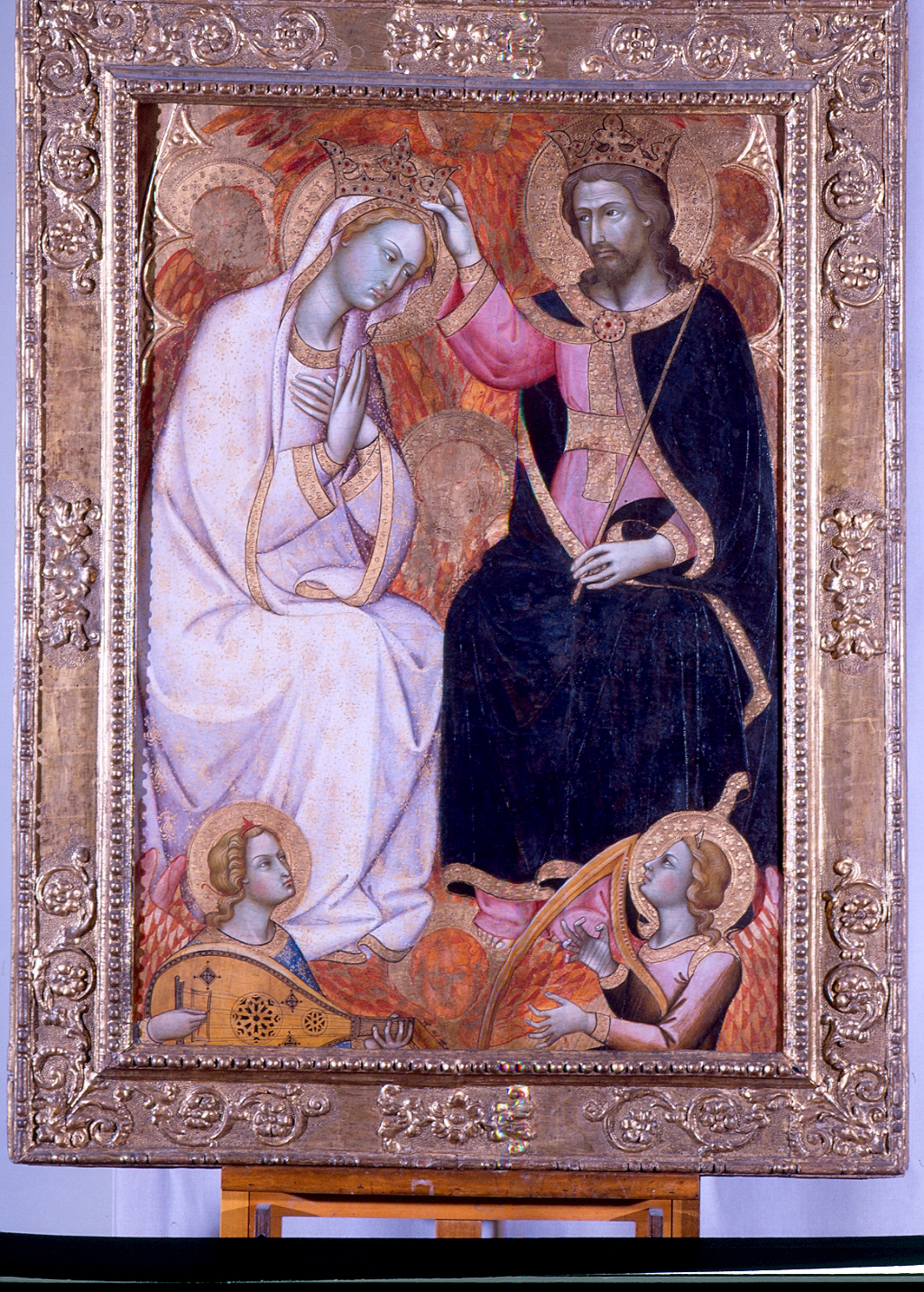 incoronazione di Maria Vergine (dipinto, opera isolata) di Andrea di Bartolo (secc. XIV/ XV)