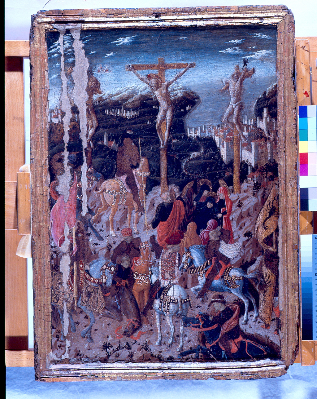 crocifissione di Cristo (tavola, opera isolata) di Boccati Giovanni (sec. XV)